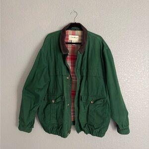 Vintage Eddie Bauer Mens Green Barn Coat Jacket 90s XL